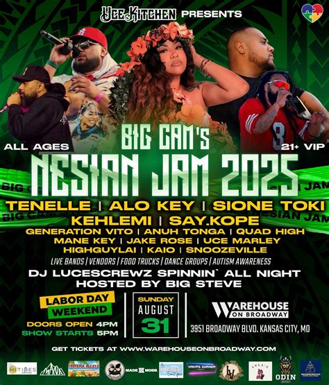 Big Cam’s Nesian Jam 2025 • Tenelle, Alo Key & Sione Toki, Warehouse On ...