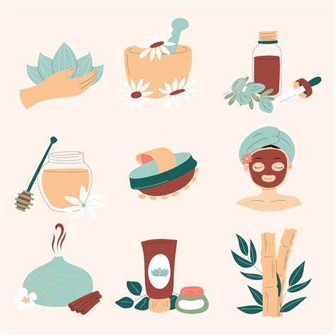 Wellness elements design | Free Vector