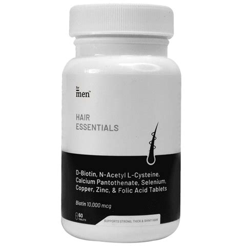 Buy ForMen Hair Essentials Biotin 10000mcg Tablet Tablet Online ...