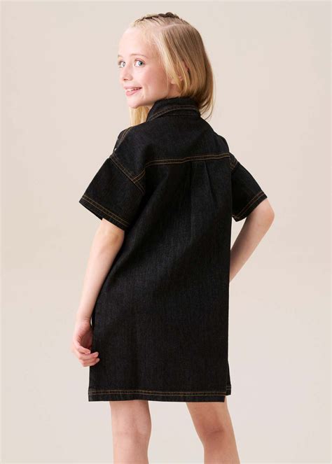 Angel & Rocket Girls Cotton Black Embellished Dresses