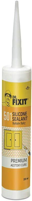 Dr.Fixit Silicone Sealant GPS Premium Acetoxy Cure (Clear, 280ml ...