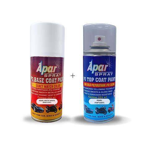 APAR PU 2K Spray Paint Pearl Arctic White (RC Colour Name)- Base Coat ...