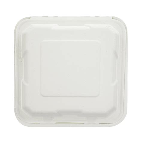 8x8 Clamshell Food Box | Takeaway Container with Lid – Ecoware