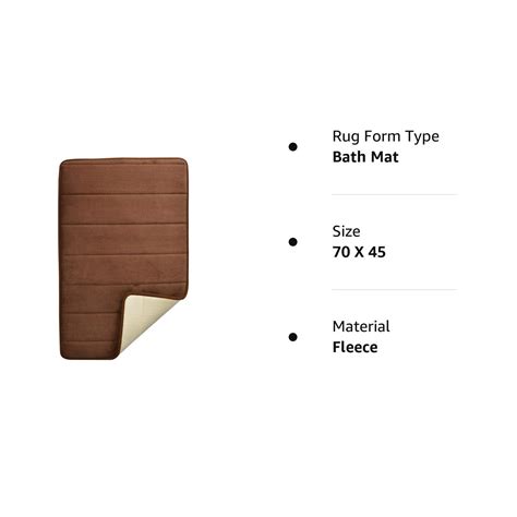Water Absorbent Bathroom Door Mat | Anti-Slip Memory Foam Bath Mat ...