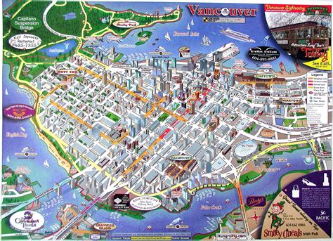Downtown Vancouver British Columbia Map