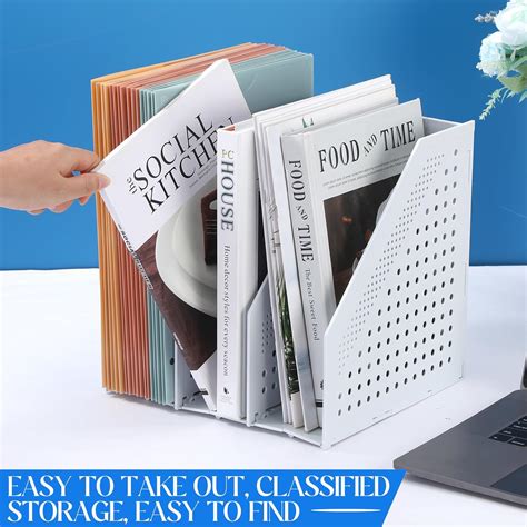 Qeeenar 2 Pcs Collapsible Magazine File Holder Plastic India | Ubuy