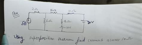 Image result for Find Current Using Superposition Theorem