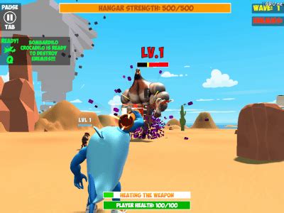 Bombardiro Crocodilo: Protect the Hangar ऑनलाइन खेलना