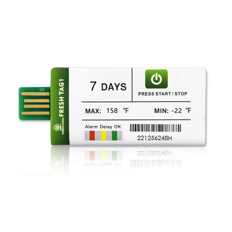 Buy FRESHLIANCE 12 Pack Disposable USB Temperature Data Logger Single ...