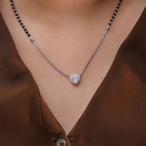 Modern Fidelity Diamond Mangalsutra – CRD Jewellers