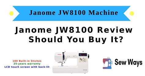 Janome Jw8100 Tutorials 的图像结果