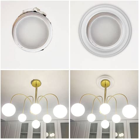 Finished Ceiling Medallions WishiHadThat Round Dish Ceiling Medallion