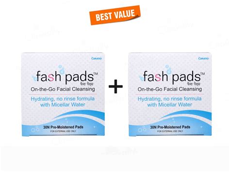 Buy Fash Pads On-the-Go Facial Cleansing Online at Best Price | Clinikally