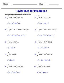 Image result for Integration Power Formula