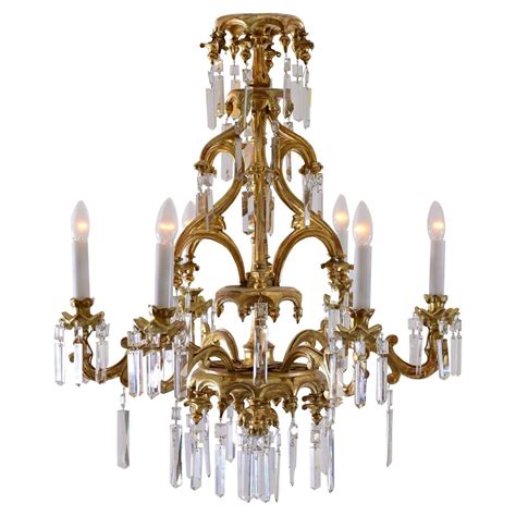 Original 19th Century Historistic Chandelier, Laxenburger Gothic Style ...