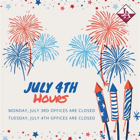 Please note our holiday hours for the 4th of July! We hope everyone has ...
