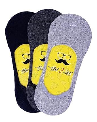Buy N2S NEXT2SKIN Men's Turkish Cotton Towel Loafer Hidden Socks with ...