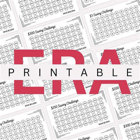 Buy Savings Challenge Printable Binder Savings Challenge Bundle Online ...