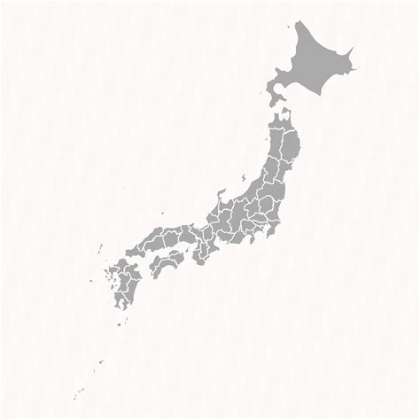 Detailed Map of Japan With States and Cities 25841185 Vector Art at Vecteezy