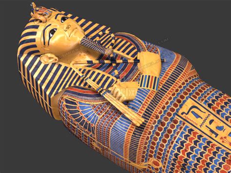 埃及法老棺材 埃及法老棺椁模型-神话雕塑模型库-模型下载-cg模型网