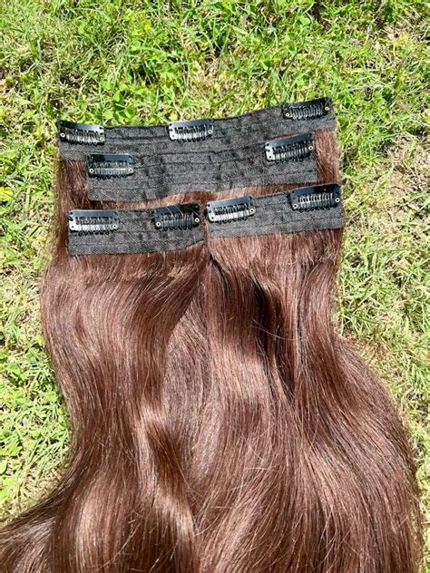Light Brown – Clip in Human Hair Extensions | Nish Hair