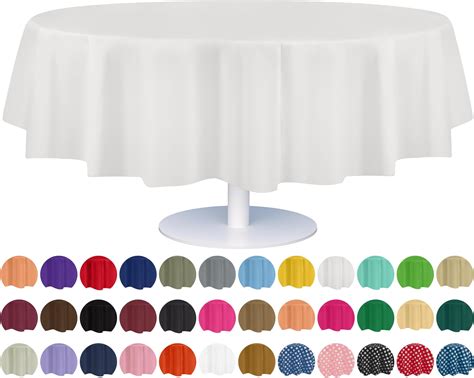 Amazon.com: Pesonlook 20Pack Disposable Plastic Tablecloth and Satin ...
