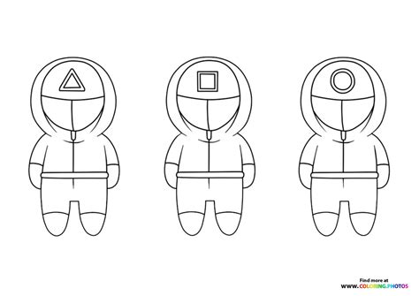 Squid Game - Coloring Pages for kids | Free and easy print or download