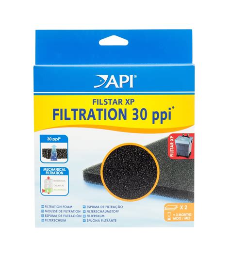 API FILSTAR FILTRATION FOAM Aquarium Canister Filter Filtration Pads 2 ...