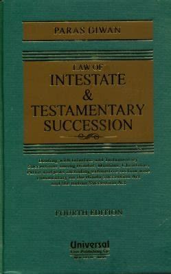 Buy Law of Intestate and Testamentary Succession Book Online at Low ...