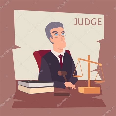 Juez ilustración de dibujos animados Stock Vector by ©Denis08131.mail ...