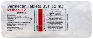 Iverheal 12 Tablet 10 - Uses, Side Effects, Dosage, Price | Truemeds