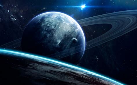 Deep space beauty, planets, stars and galaxies in endless universe ...