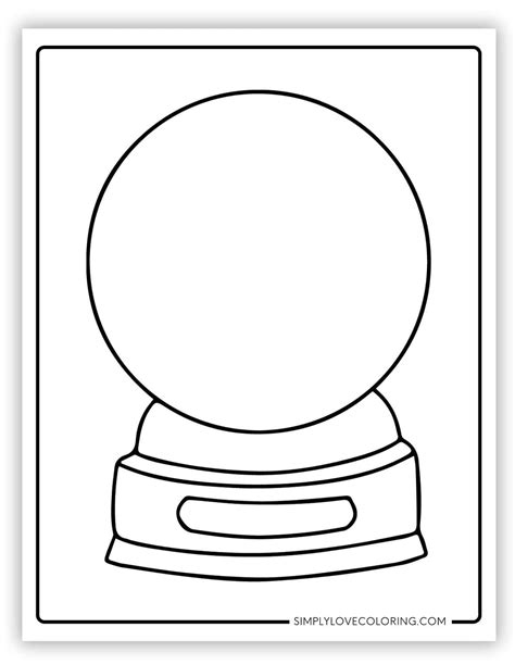 Snow Globe Templates (Free PDF Printables) - Simply Love Coloring