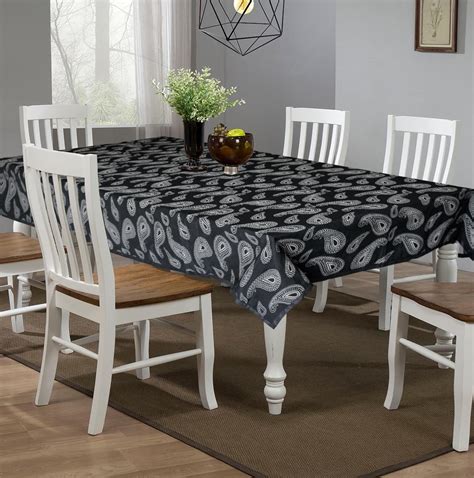 Kuber Industries Cotton Carry Print 6 Seater Dining Table Cover/Table ...