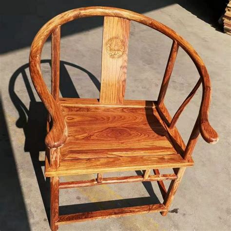 红木家具缅甸花梨木头把交椅中式折叠椅大果紫檀实木靠背椅洽谈椅三件套