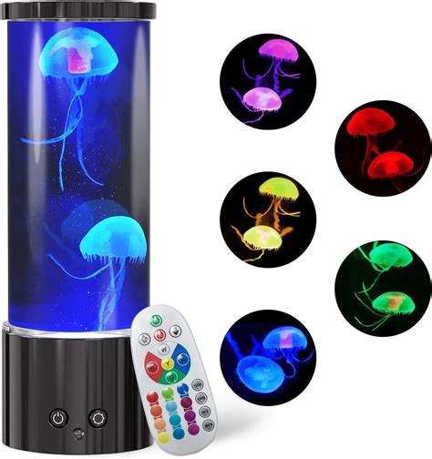 FBSPORT Lava Lamps for Kids Jellyfish Lamp with Remote Jellyfish Lava ...