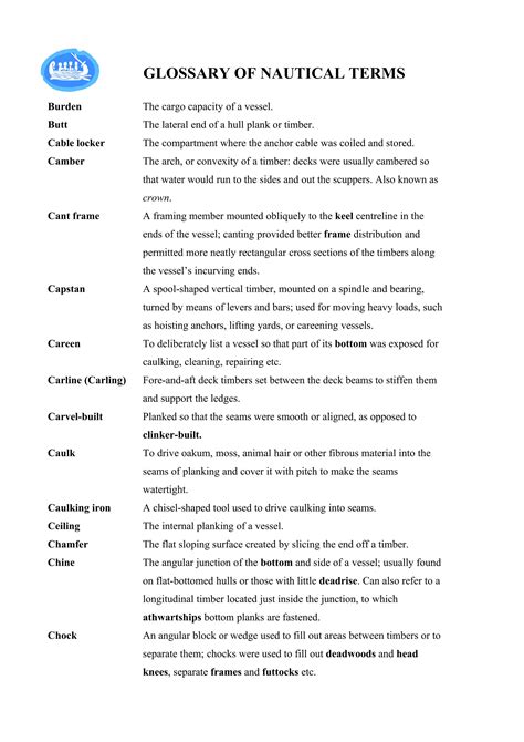 Mastering The Sea: A Glossary Of Nautical Terms Mz