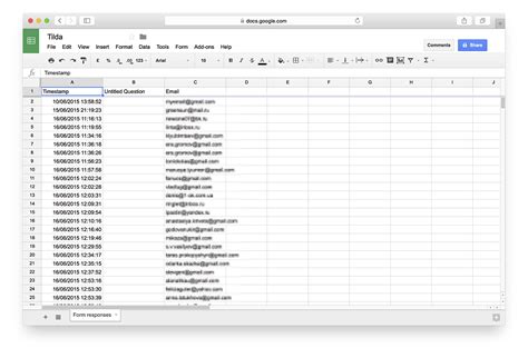 How to Convert Google Form Data to Excel 的图像结果