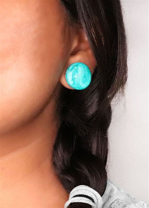Get Marble Effect Circular Studs at ₹ 325 | LBB Shop