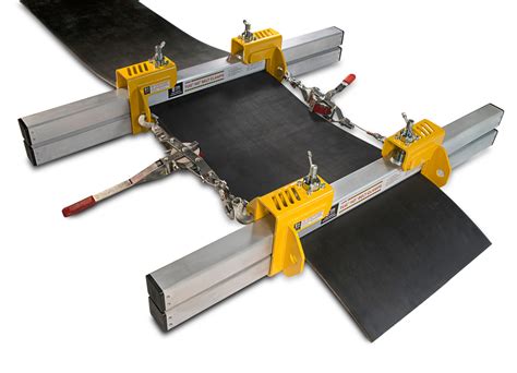 Flexco TUG HD belt clamp simplifies maintenance work on conveyor belts ...
