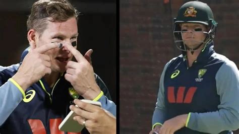 Revealed! Why Steve Smith Is Wearing Black Stickers Below His Eye ...
