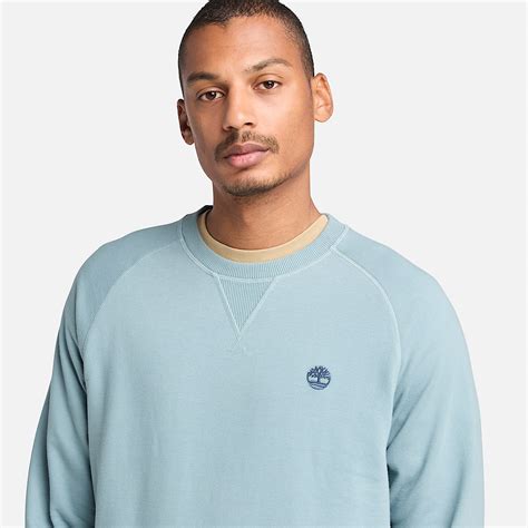 Exeter River Loopback Crewneck Sweatshirt for Men in Blue