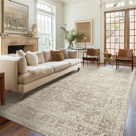 Madane 5x7 Area Rugs for Living Room, Floral Area Rugs 5x7, Non Slip ...