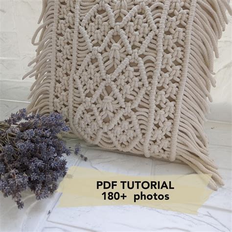 12-Inch Macrame Pillow Tutorial 的图像结果