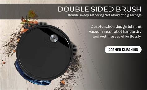 LYNZ Robot Vacuum Cleaner with Mopping for Home, 1800 Super Suction ...