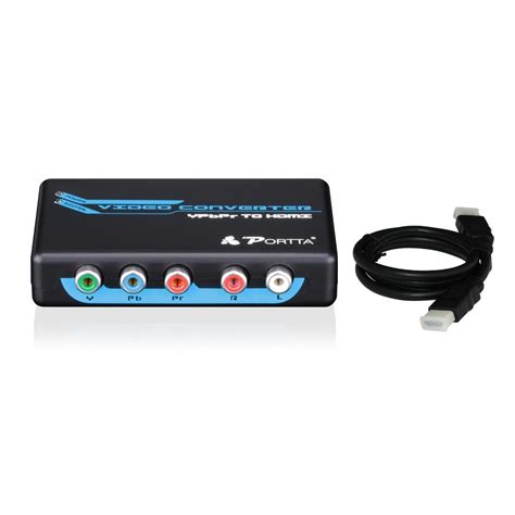 Buy Portta YPbPr Component RGB + R/L to HDMI Converter v1.3 support ...