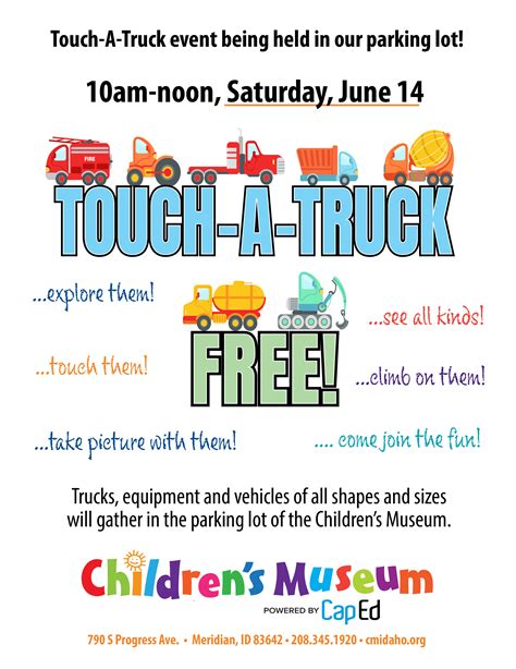 Touch-A-Truck | Childrens Museum of Idaho