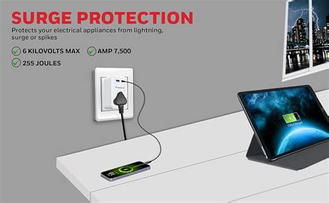 Honeywell 3 Out Surge Cube, Spike Guard, 1 Outlet, PD20W & USB A Port ...