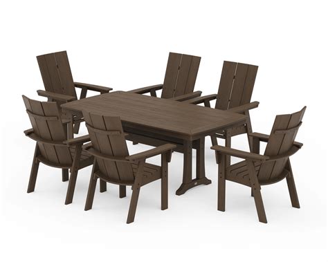 Polywood Modern Adirondack PWS1760-1-NKA Modern Curveback Adirondack 7 ...