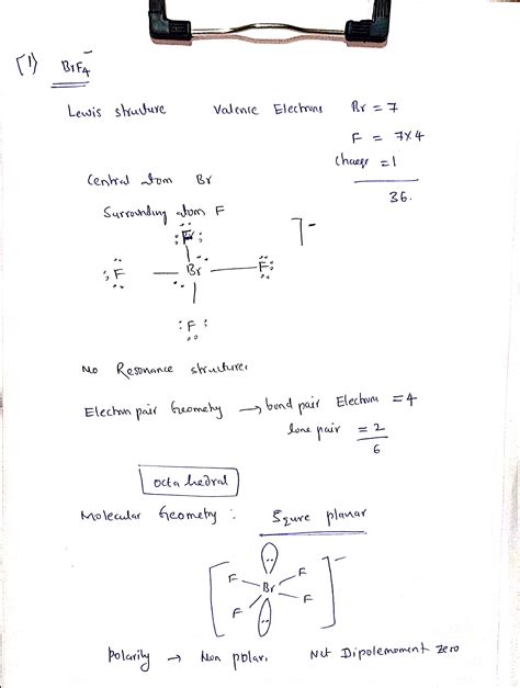 Brf4 Lewis Structure